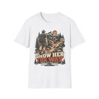 Show Her The Way Girl Dad Hiking T-Shirt
