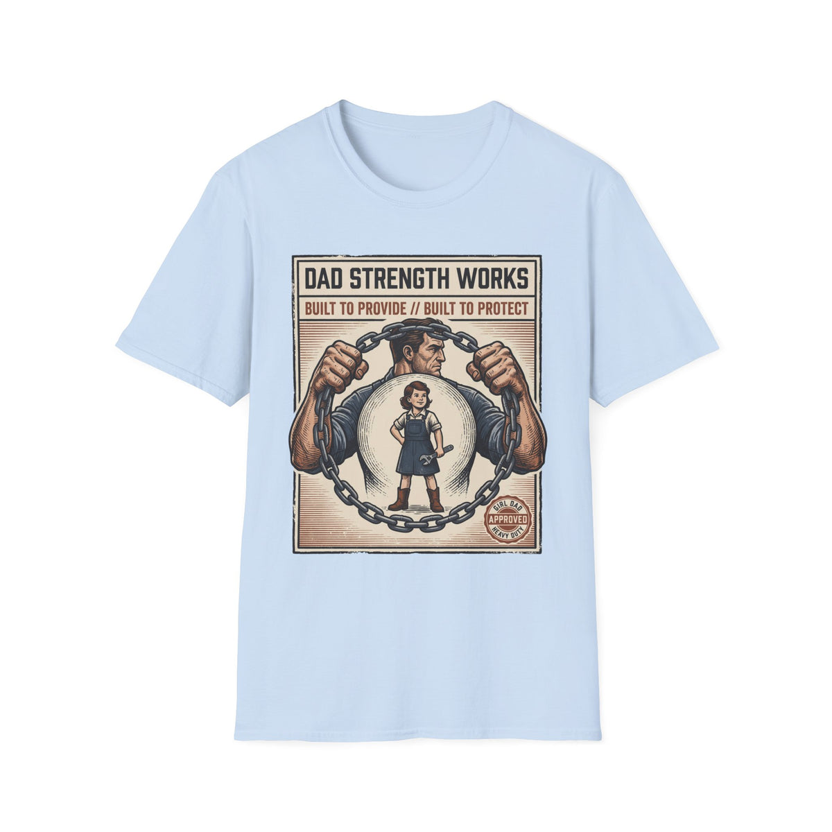 Holding The Chain Girl Dad T-Shirt