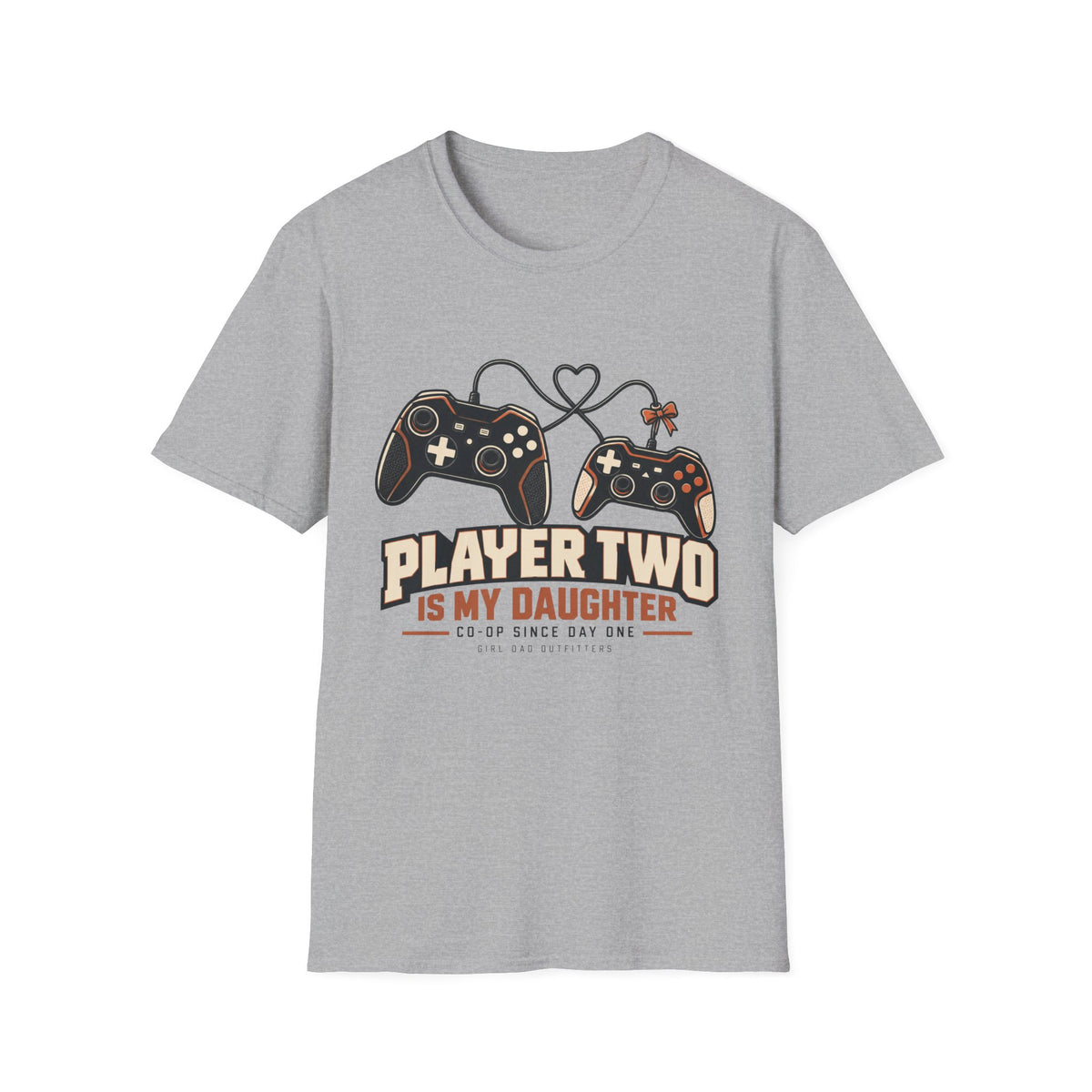 Player Two Is Watching Girl Dad Gaming T-Shirt