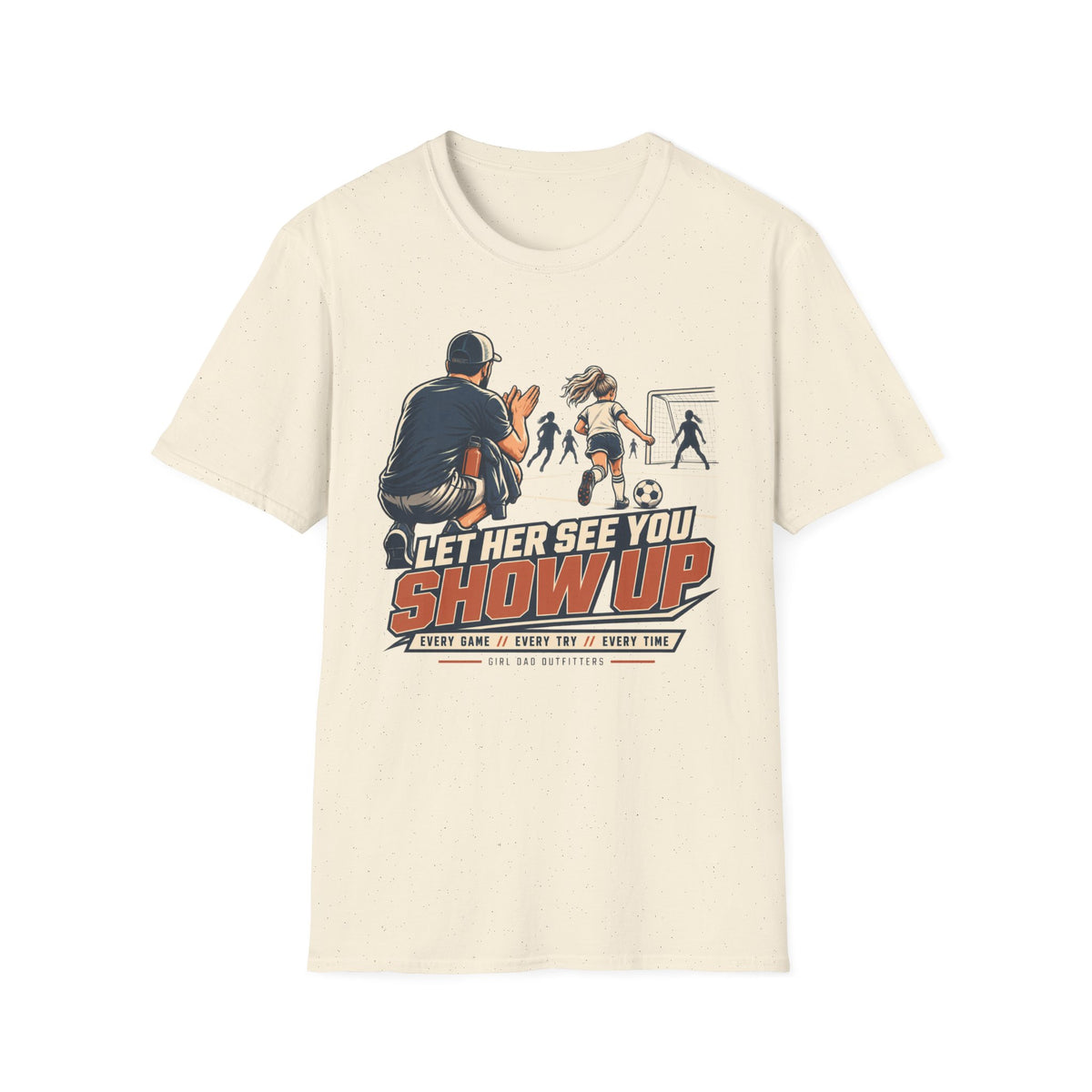 Girl Dad Soccer Coach T-Shirt