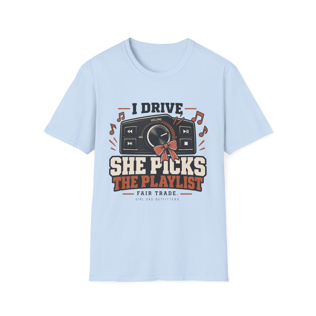 Girl Dad Playlist Music T-Shirt