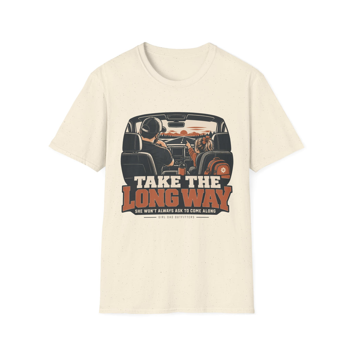 Dad Daughter Car Ride Girl Dad T-Shirt