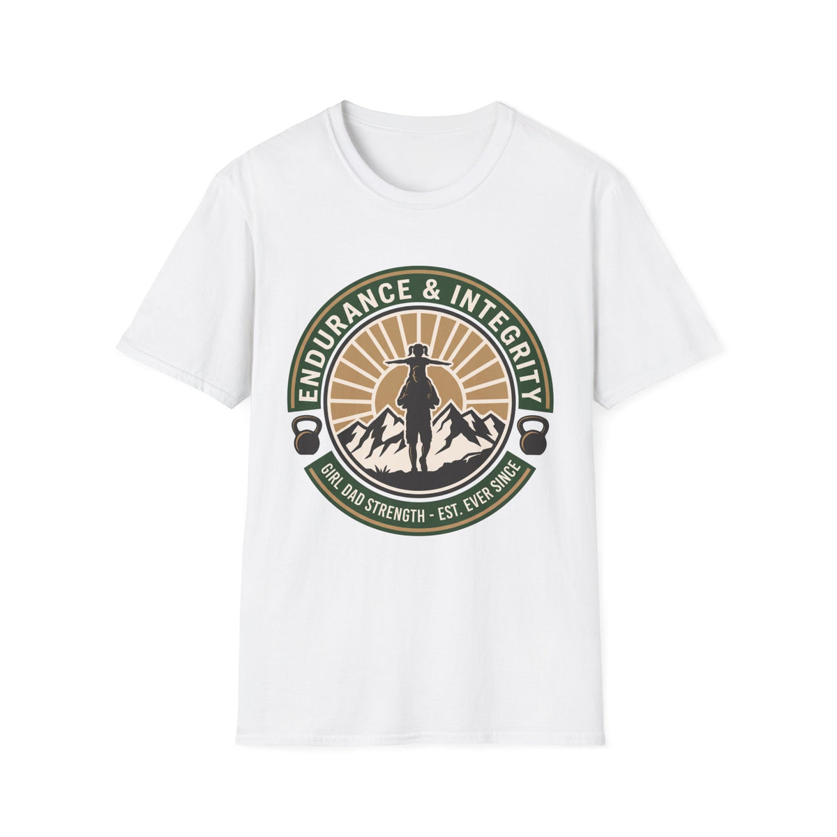 Endurance And Integrity Girl Dad Badge T-Shirt