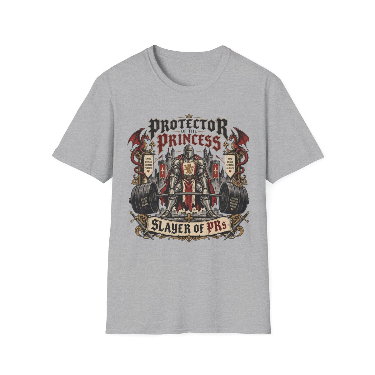 Protector Of The Princess Slayer Of PRs Girl Dad Gym T-Shirt