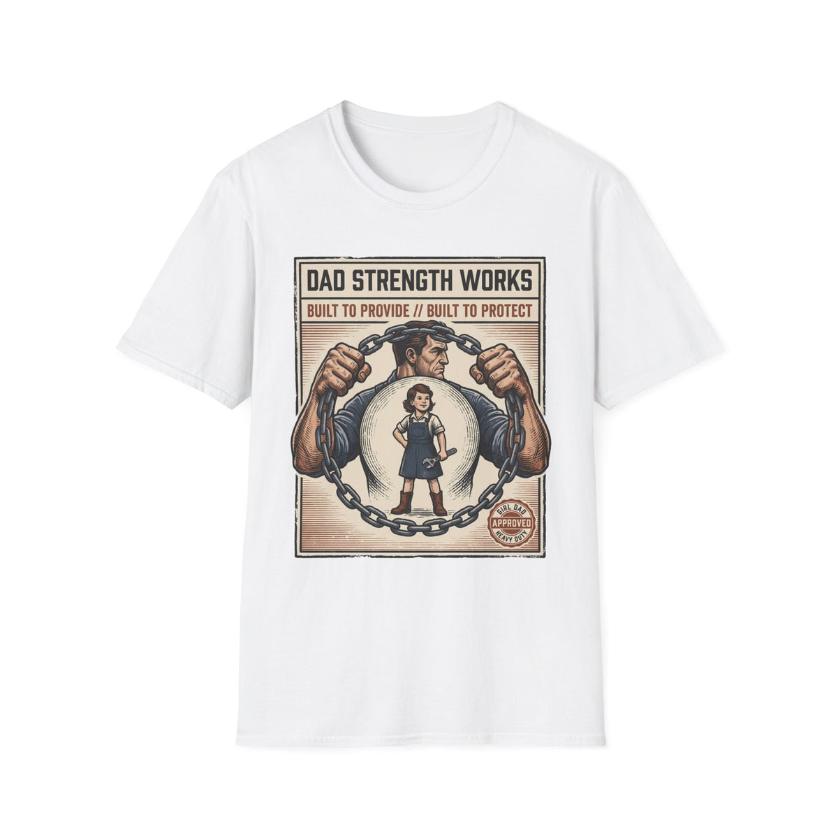 Holding The Chain Girl Dad T-Shirt
