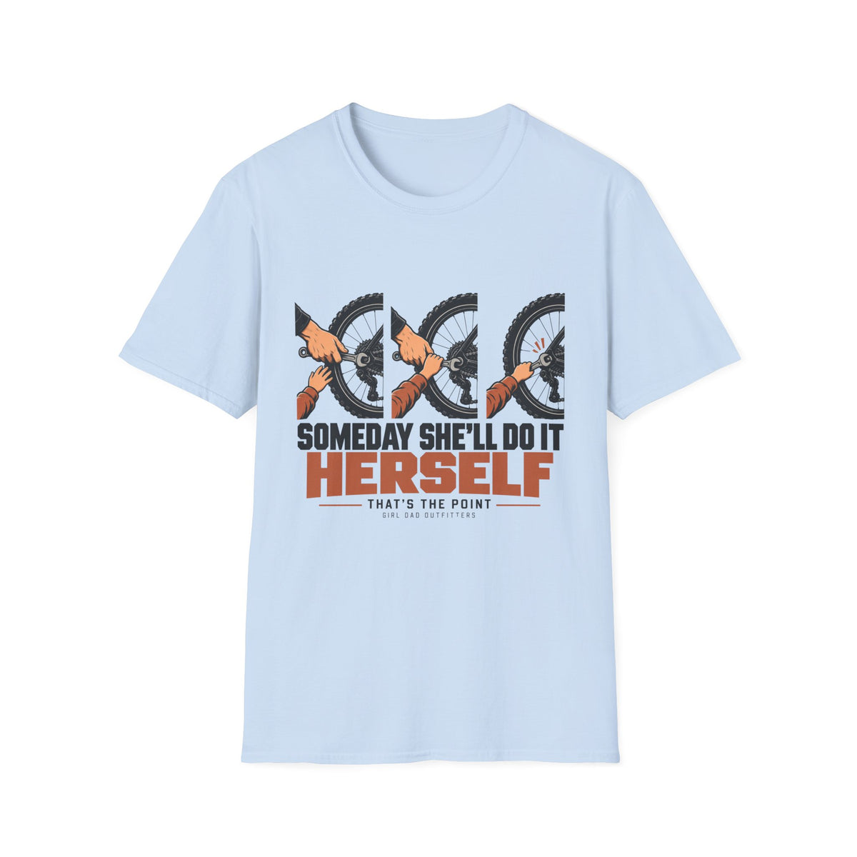 Progress Over Perfection Girl Dad T-Shirt