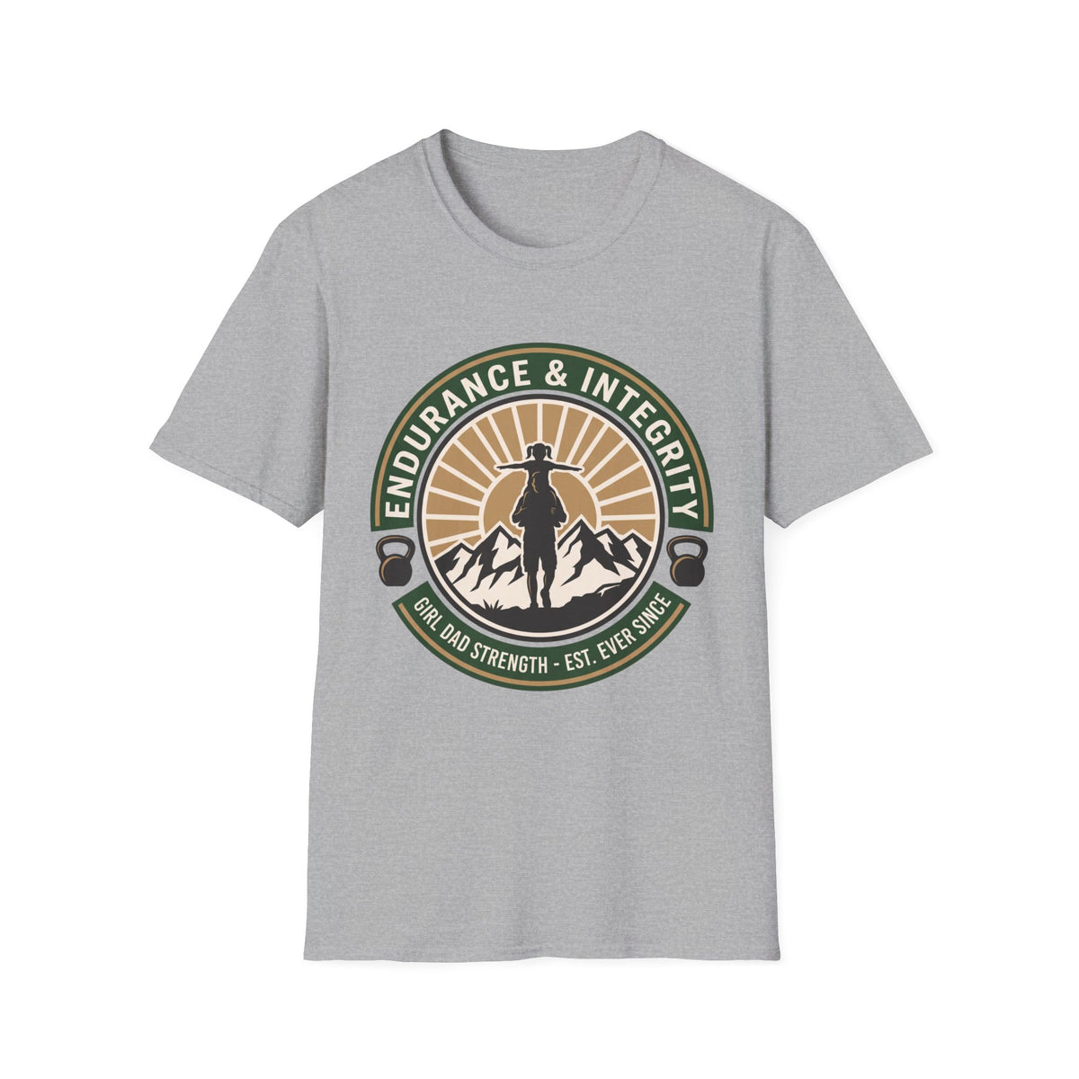 Endurance And Integrity Girl Dad Badge T-Shirt
