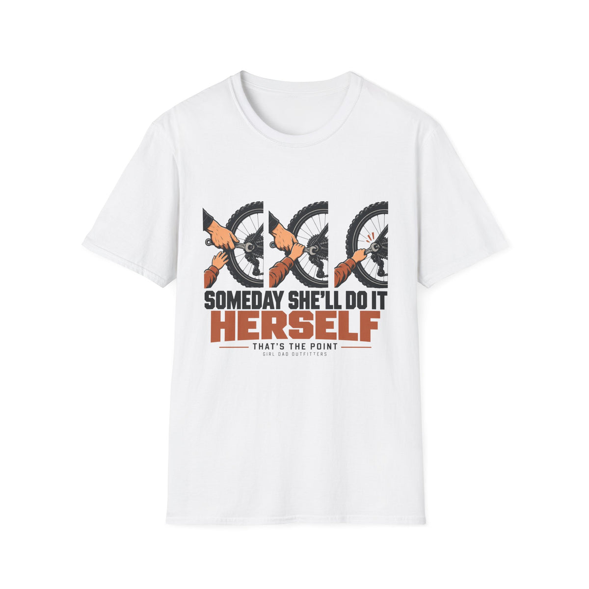 Progress Over Perfection Girl Dad T-Shirt