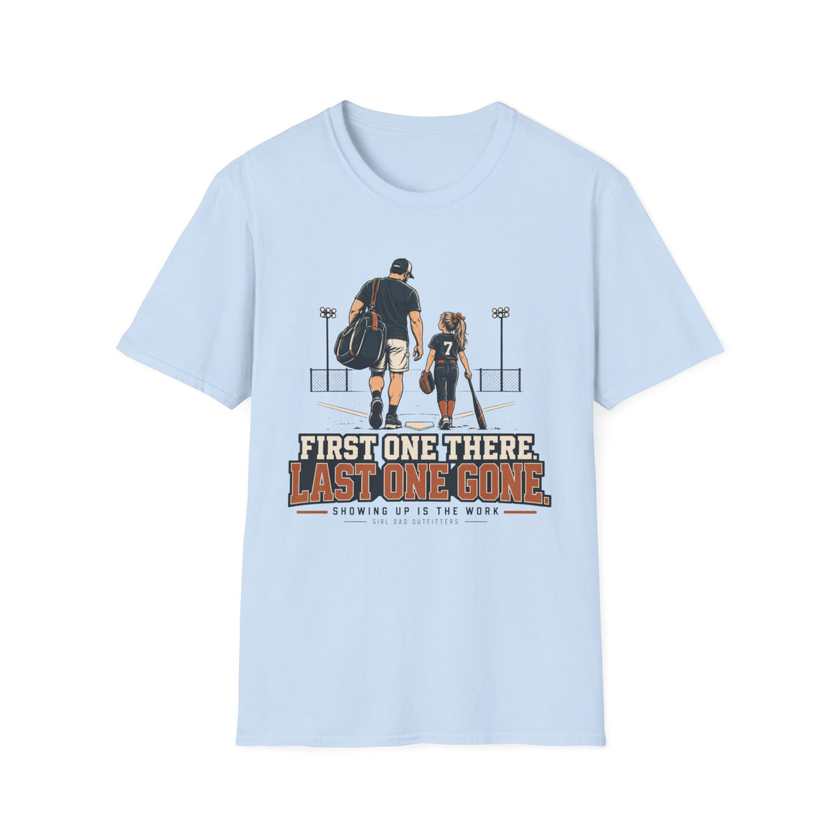 Girl Dad Baseball Coach T-Shirt