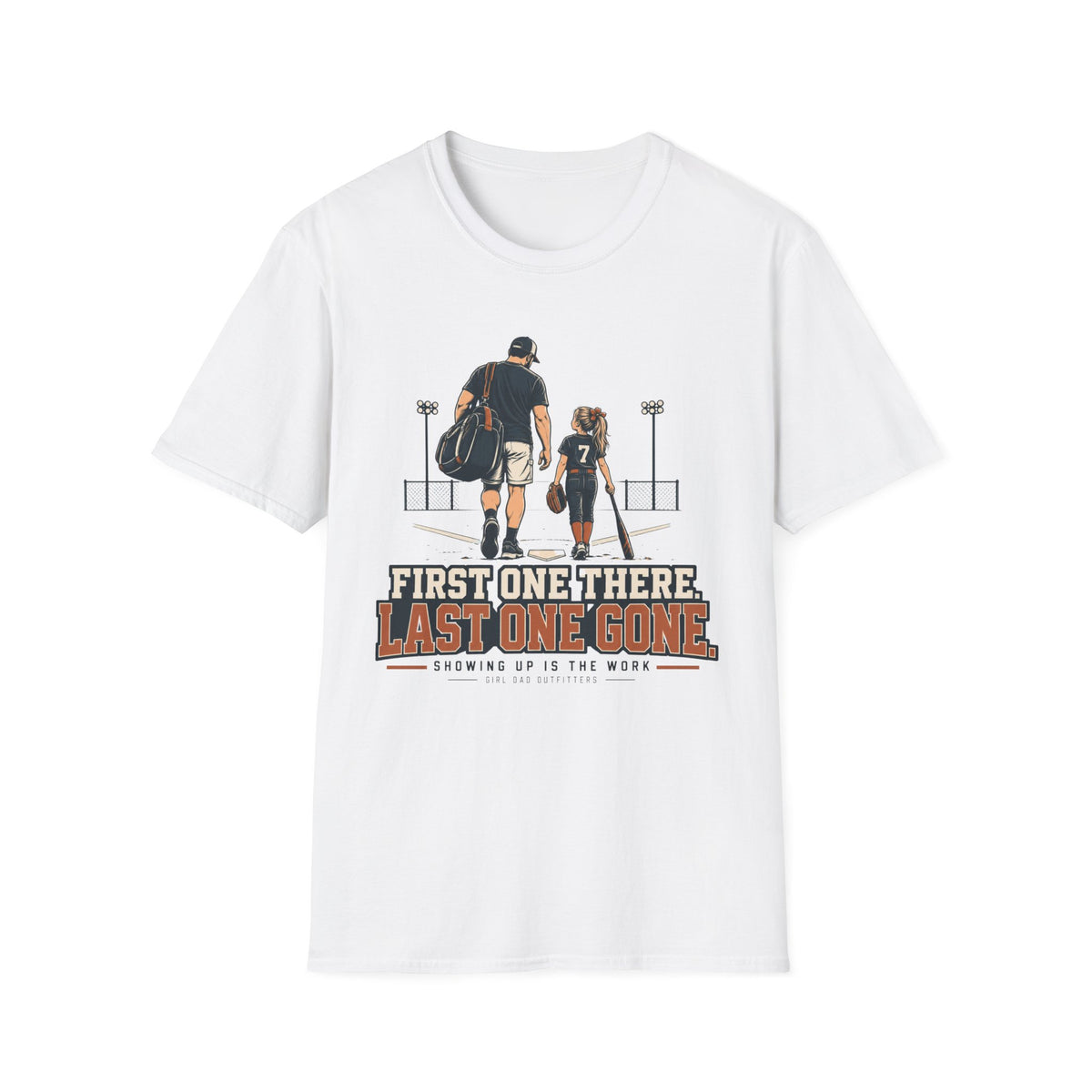 Girl Dad Baseball Coach T-Shirt