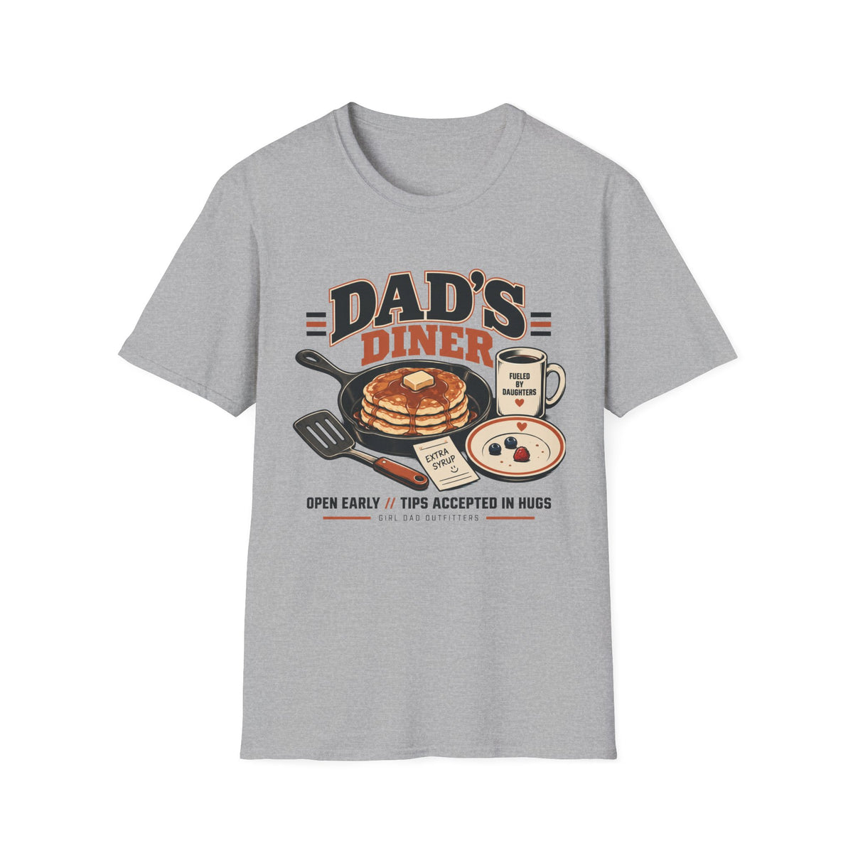 Dad’s Diner Funny Girl Dad T-Shirt