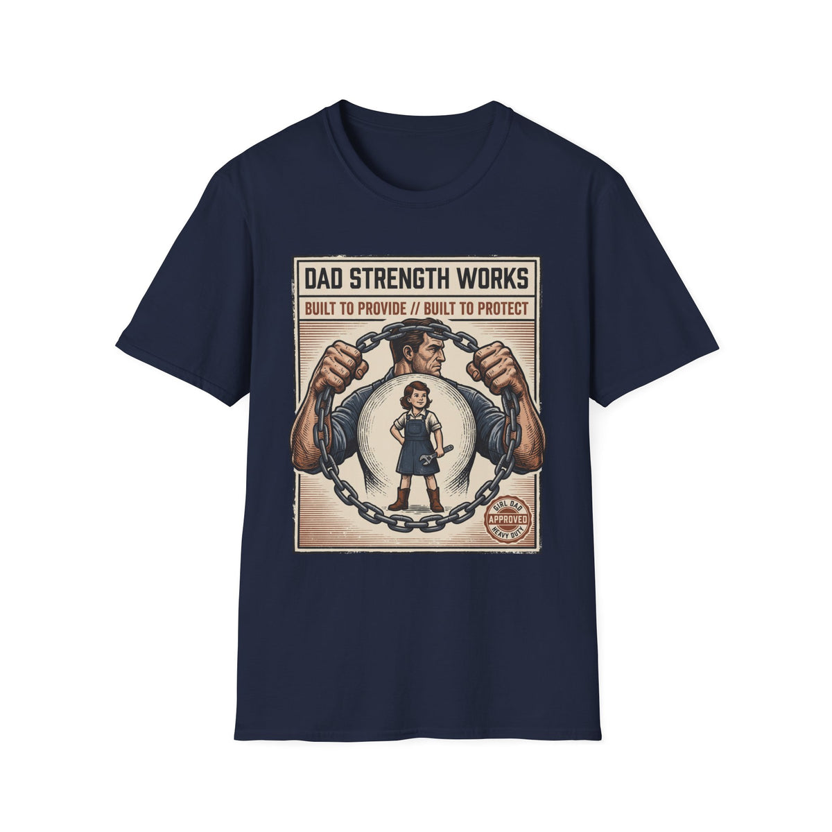 Holding The Chain Girl Dad T-Shirt