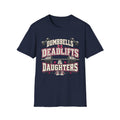 Dumbbells Deadlifts And Daughters Girl Dad Gym T-Shirt