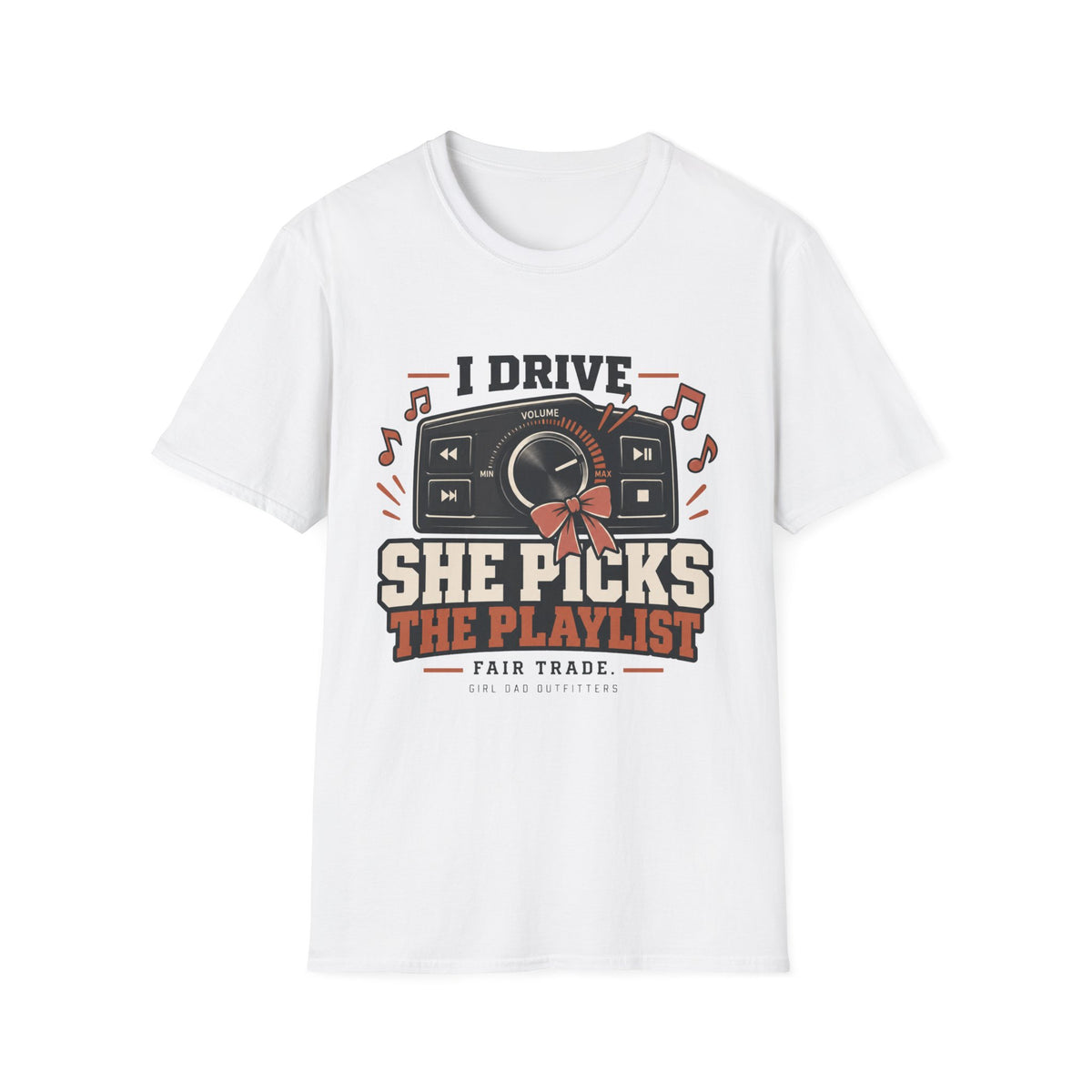 Girl Dad Playlist Music T-Shirt
