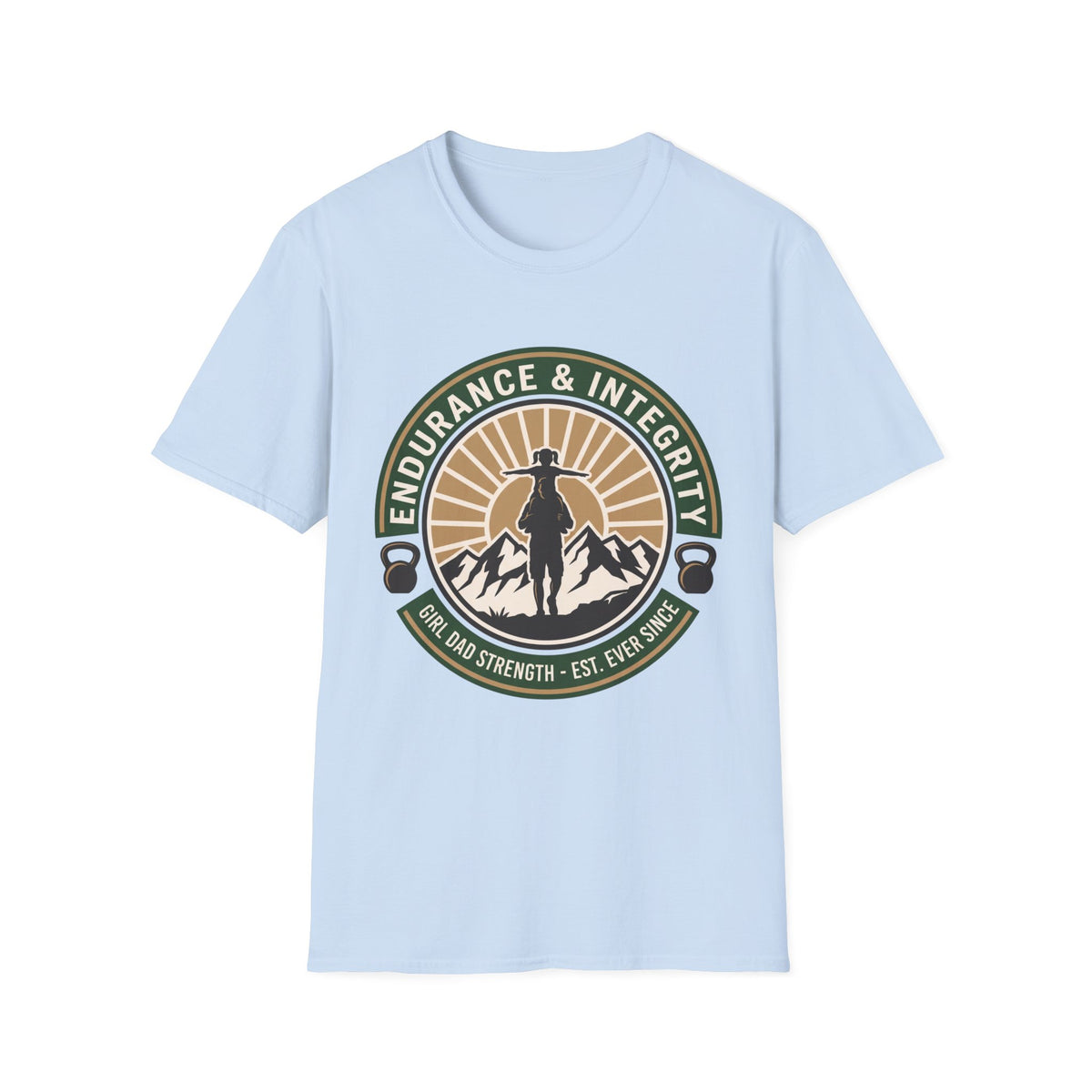 Endurance And Integrity Girl Dad Badge T-Shirt