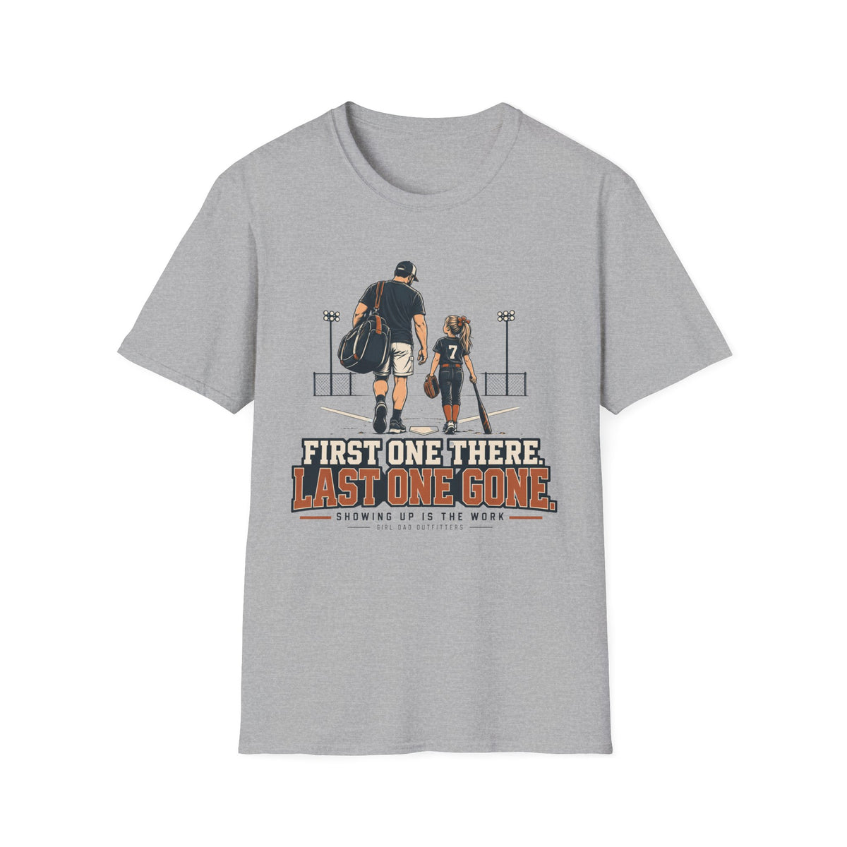 Girl Dad Baseball Coach T-Shirt