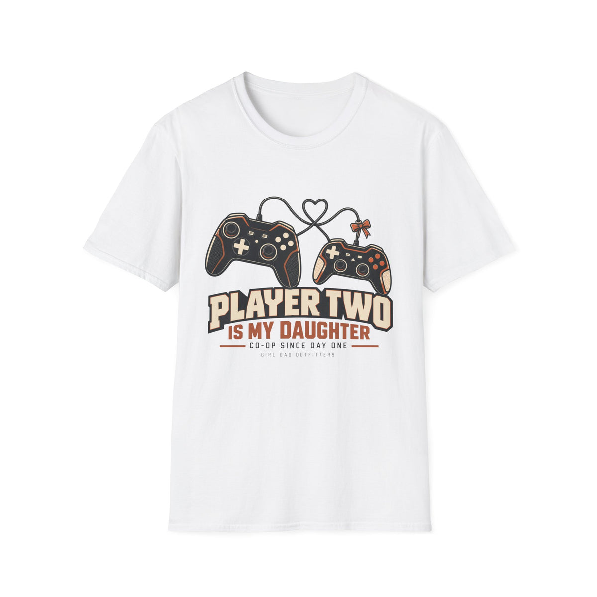 Player Two Is Watching Girl Dad Gaming T-Shirt