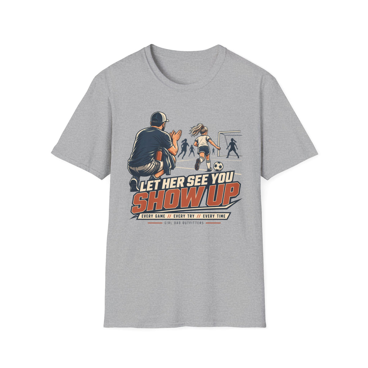 Girl Dad Soccer Coach T-Shirt