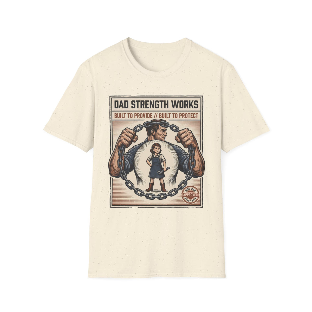 Holding The Chain Girl Dad T-Shirt