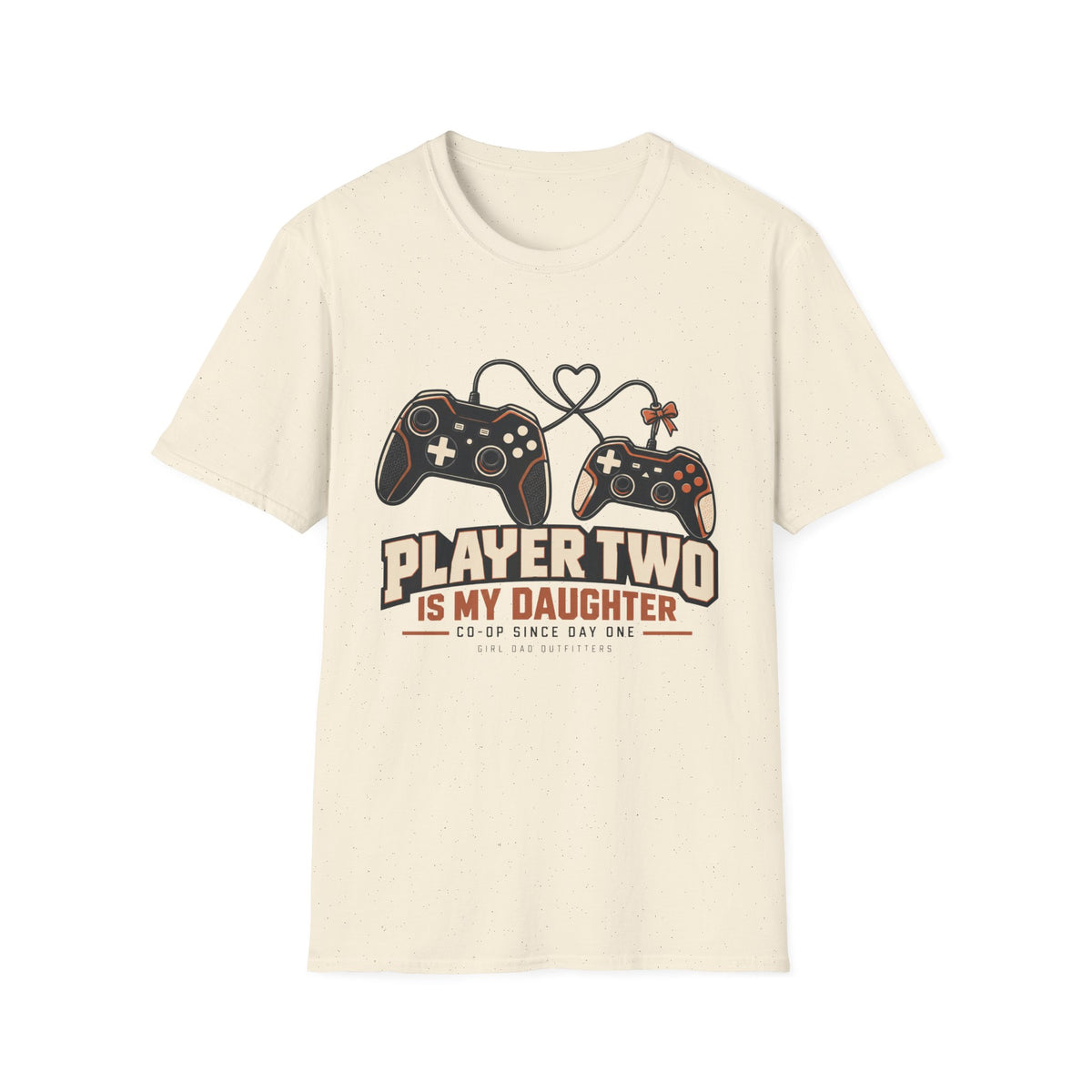 Player Two Is Watching Girl Dad Gaming T-Shirt