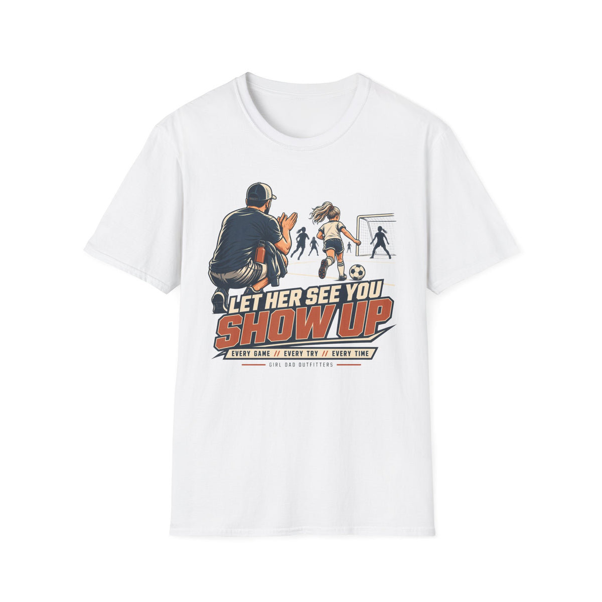 Girl Dad Soccer Coach T-Shirt