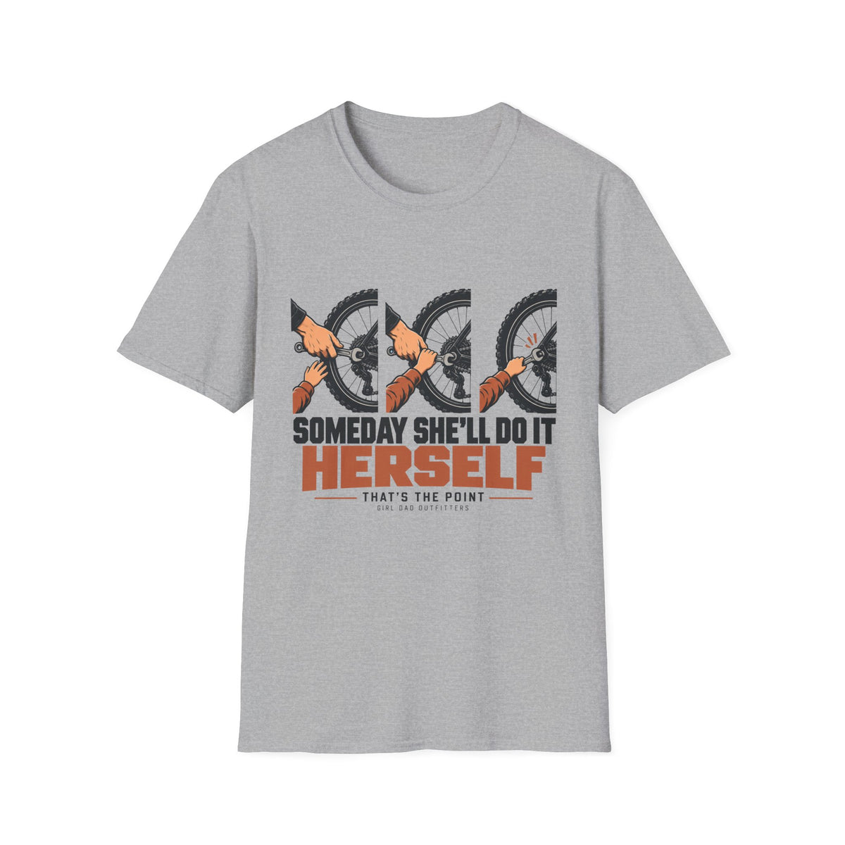 Progress Over Perfection Girl Dad T-Shirt