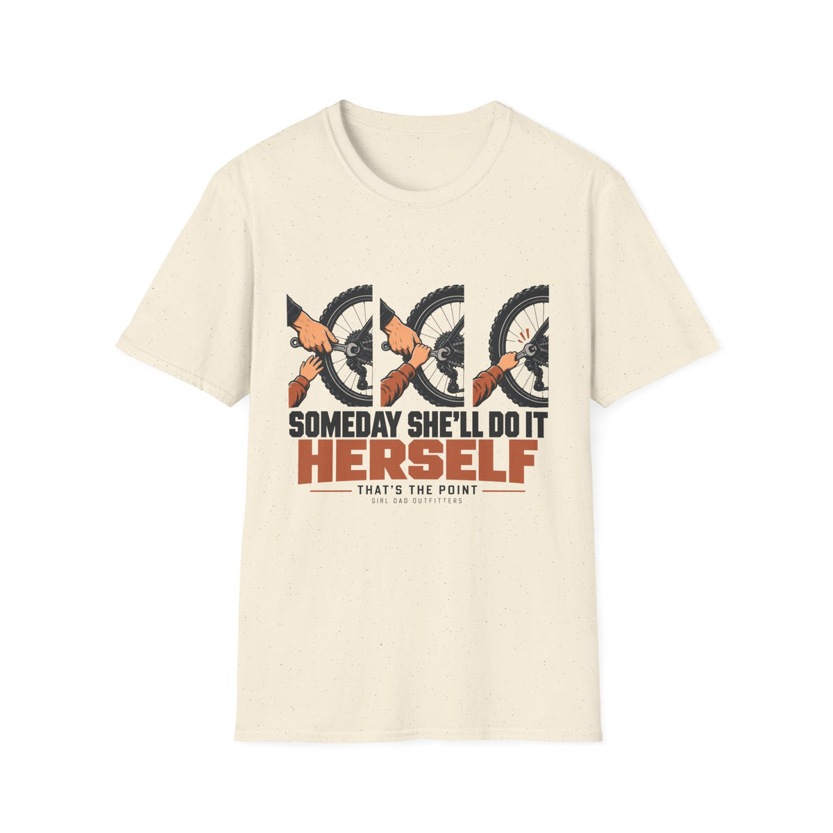 Progress Over Perfection Girl Dad T-Shirt