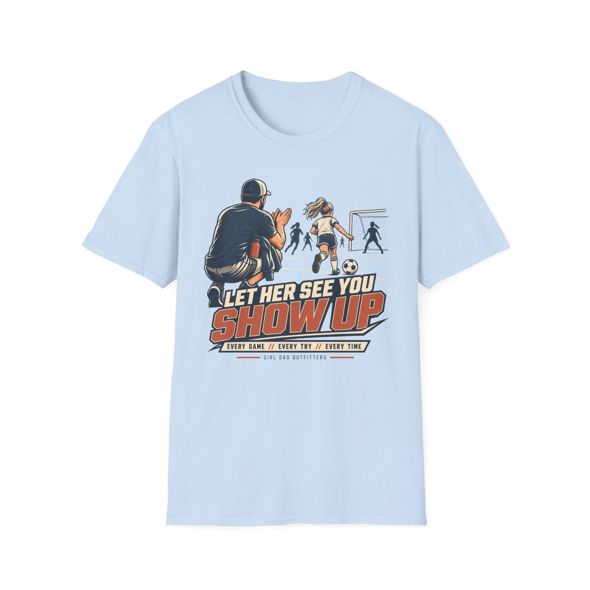 Girl Dad Soccer Coach T-Shirt