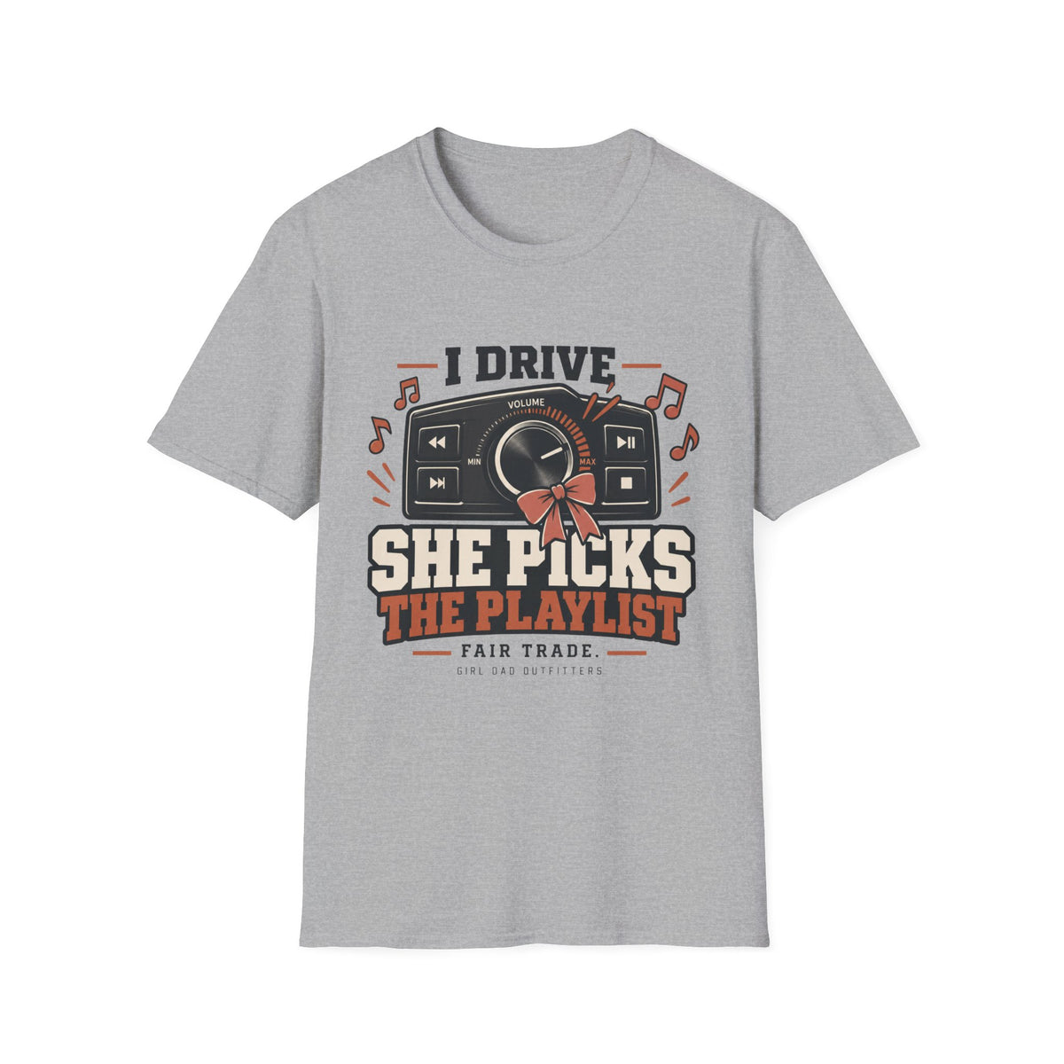Girl Dad Playlist Music T-Shirt