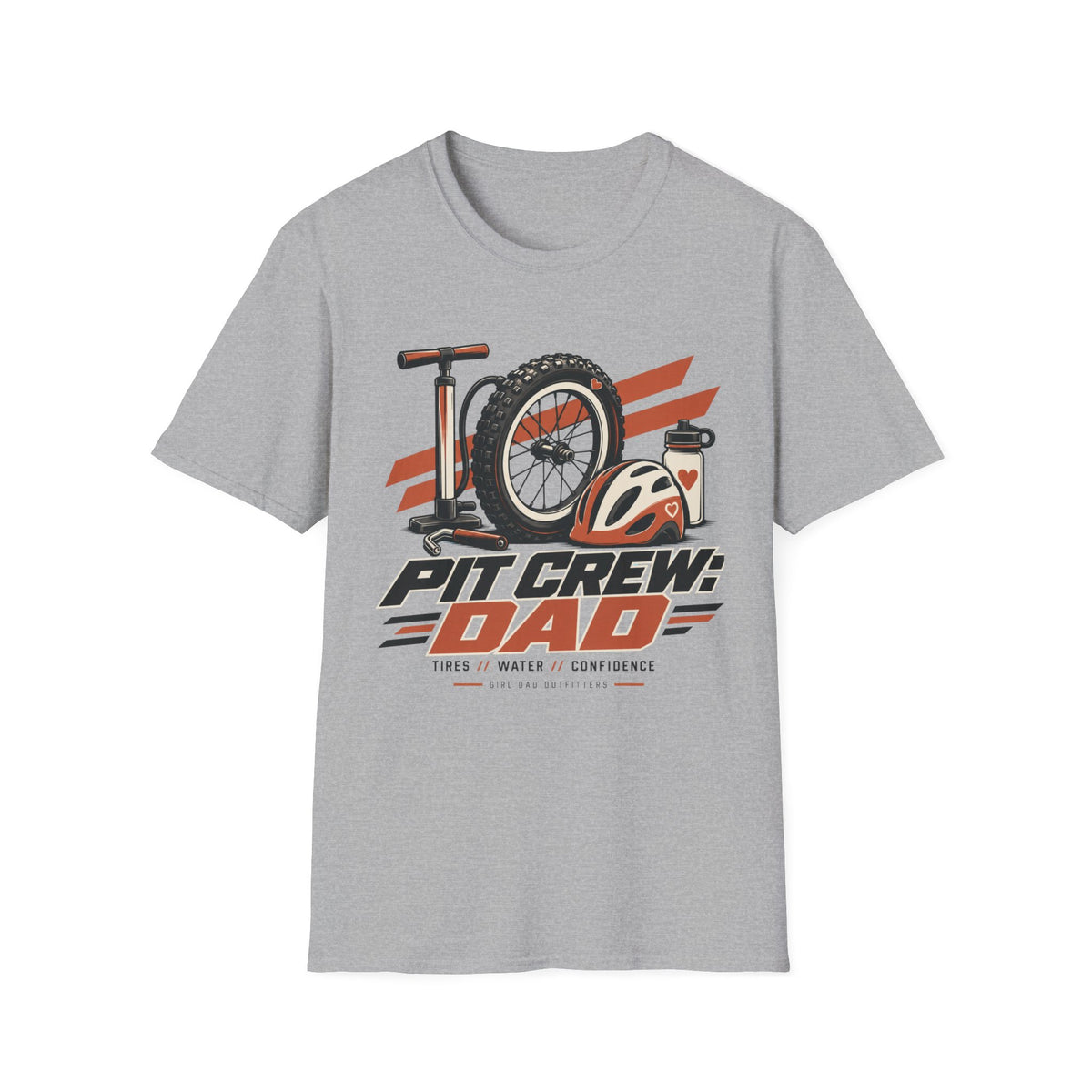 Girl Dad Pit Crew Racing T-Shirt